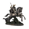 Bronzed Norse God Odin Riding Sleipner Statue Main image