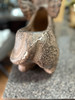 Flying Wiener Dog Planter 18" Brown, With Drain Hole, Rustic Garden Decor Image of main defect