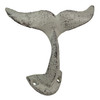 Set of 3 Cast Iron Nautical Whale Tale Wall Hooks Additional image