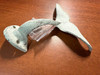 Set of 3 Cast Iron Nautical Whale Tale Wall Hooks Image of main defect