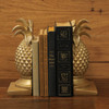Elegant Gold Pineapple Bookends – Chic Tropical Bookshelf Accent Additional image