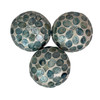 Capiz Shell Decorative Balls Set of 3 Coastal 4 Inch Bowl Filler Orbs Main image