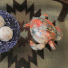 Multicolor Abstract Sea Turtle Statue – 12-Inch Ocean-Inspired Coastal Decor Lifestyle image 2
