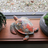 Multicolor Abstract Sea Turtle Statue – 12-Inch Ocean-Inspired Coastal Decor Lifestyle image 4