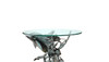 Metal and Glass Dolphin Seaworld End Table Additional image