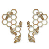 SPI Home Pair of Honeycomb and Bee Plaques 15.0" x 8.5" x 1.5" Additional image