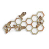 SPI Home Pair of Honeycomb and Bee Plaques 15.0" x 8.5" x 1.5" Additional image