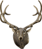 SPI Home Bronze Deer Head Wall Sculpture 15.0" x 12.5" x 11.5" Additional image
