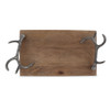 SPI Home Antler Handle Serving Tray 4.5" x 20.0" x 12.0" Additional image