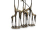 Bronze Finish Towering Giraffe Herd Tabletop Statue Additional image