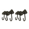 Set of 2 Cast Iron Mushroom Hook Racks - 6.25" High Main image