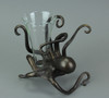 Antique Bronze Finish Fluted Octopus Bud Vase Additional image
