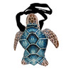 Sea Turtle Crossbody Bag Blue Vinyl Adjustable Strap Women's Small Purse Main image