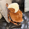 Women's Hamster Backpack Purse Brown Plush Mini Animal Bag Polyester 9 In Lifestyle image 4