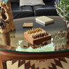 Magnetic Acacia Wood Chess Set with Storage Drawer 7 Inch Tabletop Game Lifestyle image 1