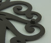Black Scroll Tail Rooster Cast Iron Trivet Set of 2 Additional image
