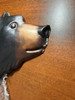 Metal Bear Wall Sculpture Rustic Black Bear Cub Wall Decor 15.25in Tall Image of main defect