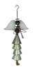 Galvanized and Rustic Brown Metal Trumpeting Angel Wind Chime Main image