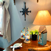 Coastal Blue Buoy Table Lamp 19.5" Nautical Beach Decor with Shade Lifestyle image 3