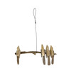 Driftwood Bird Hanging Mobile with Four Wood Birds 24 Inch Natural Decor Additional image