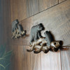 Cast Iron Black Bear Log Wall Hook Racks Set of 2 Rustic 9 Inch Wide Lifestyle image 3