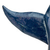 Blue Wooden Whale Tail Sculpture 25 Inch Nautical Coastal Freestanding Decor Additional image
