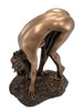 Bronzed Finish Nude Woman Bent Over Pose Statue Erotic Art Additional image
