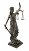 Bronzed La Justicia with Scales and Sword Statue 8 In. Additional image
