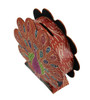 Colorful Embossed Leather Peacock Shaped Coin Bank Additional image
