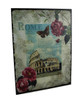 Decorative Rome Colosseum Floral Glass Wall Hanging Main image