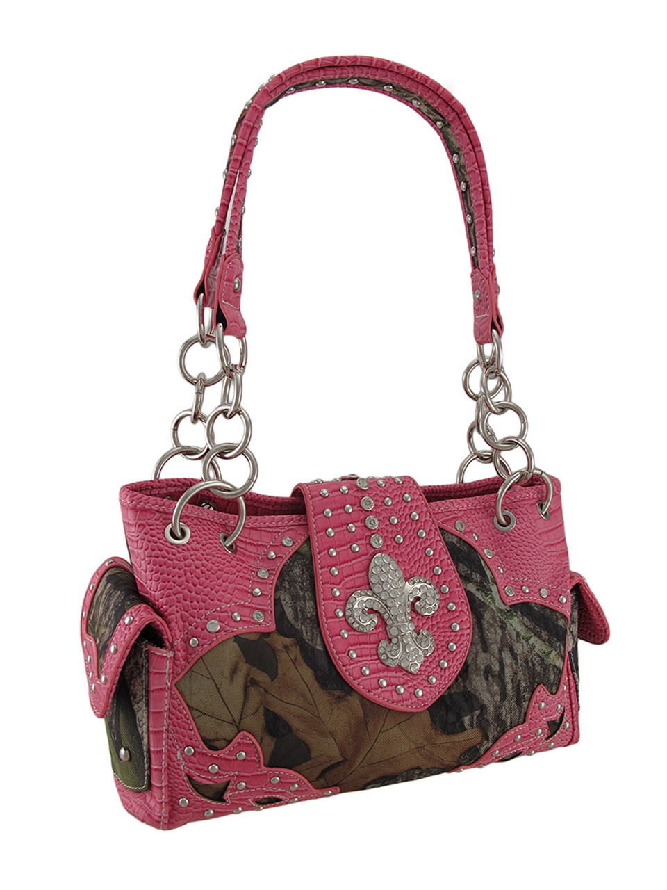 Mossy Oak Camouflage Pink Cross Purse Handbag