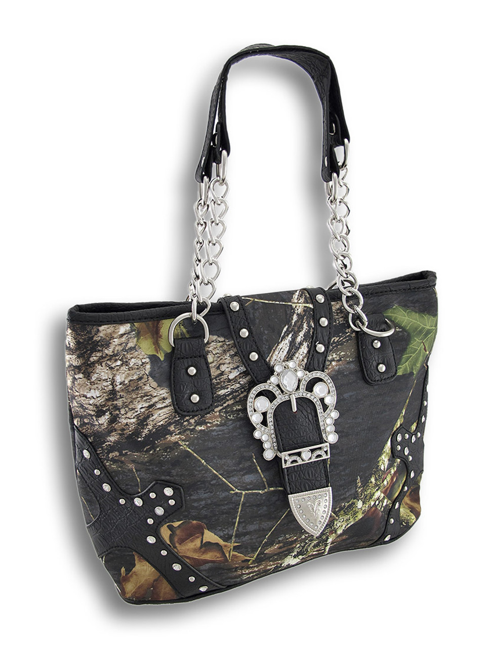 Mossy Oak Leather Concealed Carry Purse, CCW Gun Handbag w/ Holster, Camo |  eBay