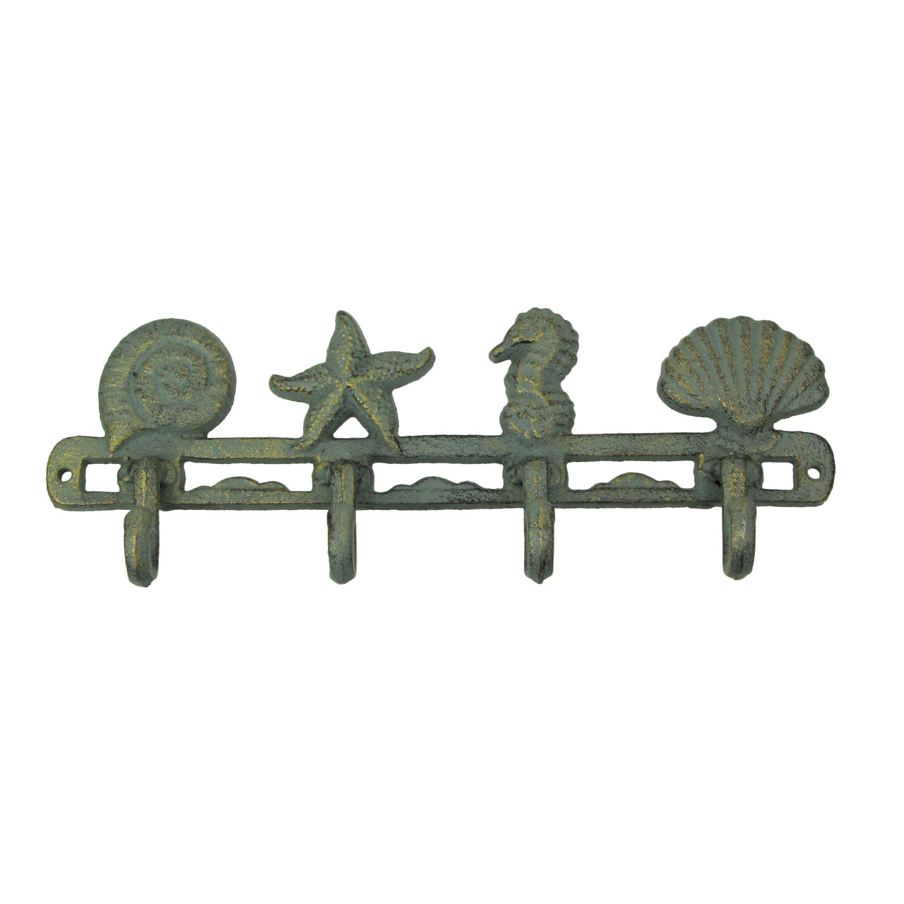 Cast Iron Starfish Seahorse Sea Life Wall Hook Decorative Towel