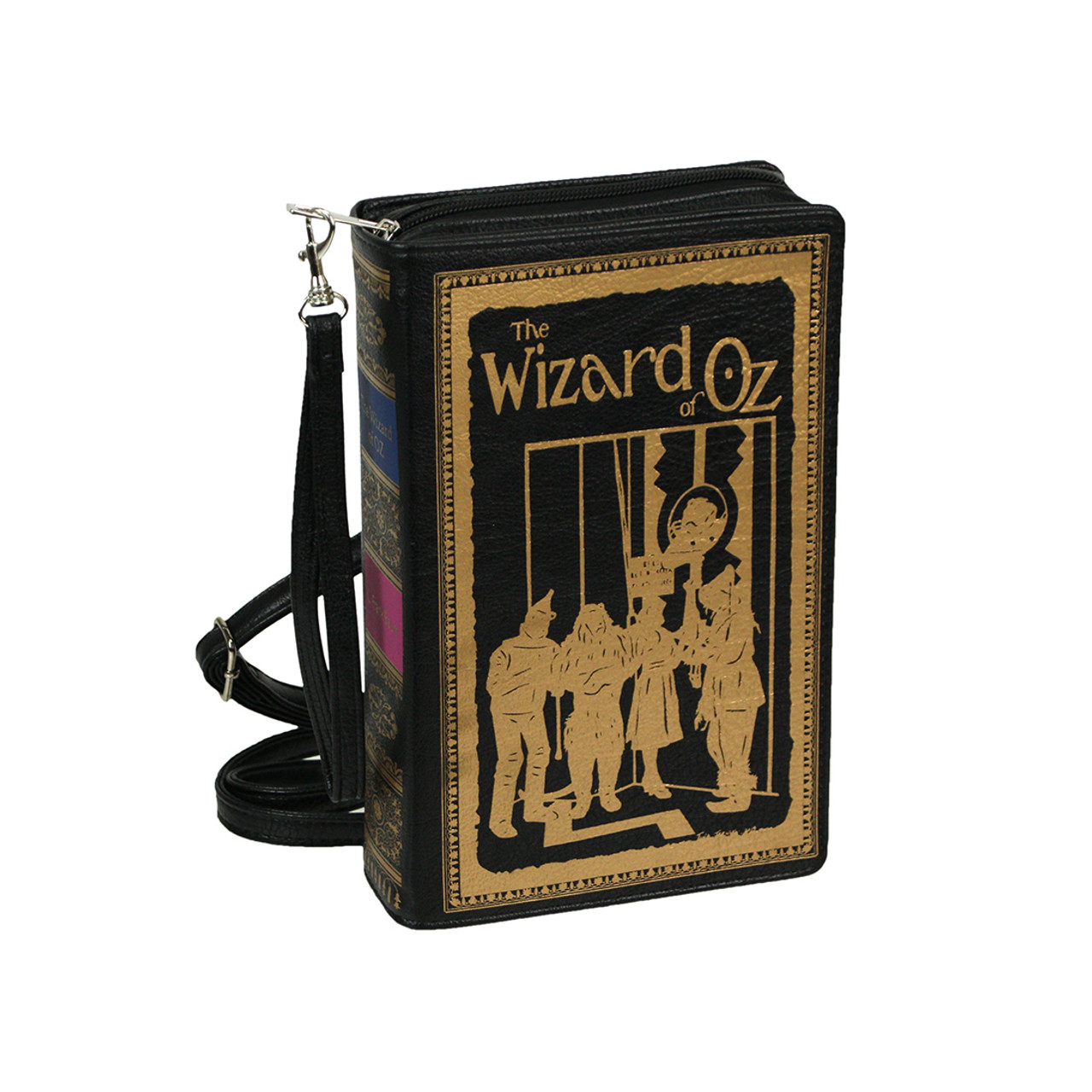 Black Vinyl The Wizard of Oz Book Handbag Novelty Clutch Purse