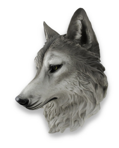 `Remus` Gray Wolf Head Mount Wall Statue Bust 16 In. Additional image