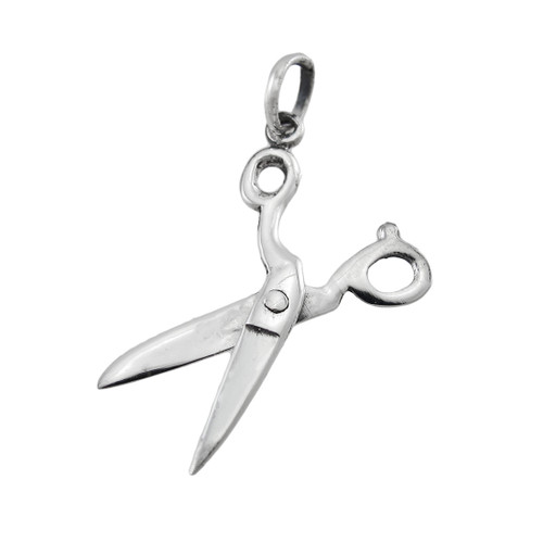 Sterling Silver Movable Scissors Pendant Shears Main image