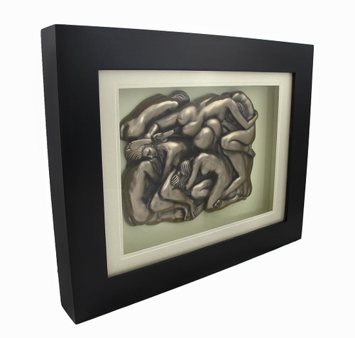 Bronzed Nude Female Bevy Shadow Box Main image