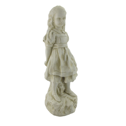 19 Inch Alice in Wonderland Museum White Garden Statue Main image