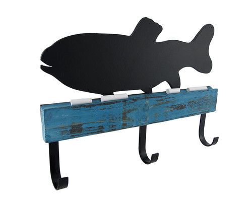 Chalk it to Me Fish Shaped Chalkboard with Wall Hooks Main image