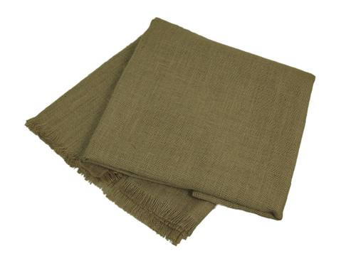 Katie Brown Square Natural Jute Tablecloth w/Fringe Edge 60 X 60 inch Main image