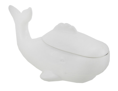 Moby Ceramic White Whale Lidded Trinket / Stash Box Main image
