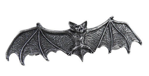 Darkling Bat Gothic Pewter Hair Slide Main image