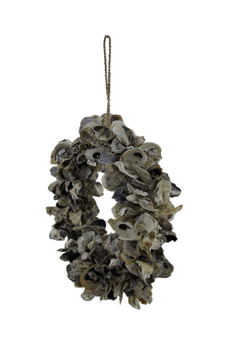 Natural Oyster Shell Indoor/Outdoor 18 inch Accent Wreath Additional image