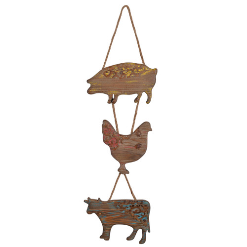 A & B Home 42089 10x35.5 Inch Farm Animals Wall Art Main image