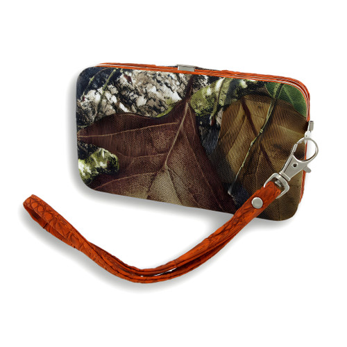 Forest Camouflage iPhone 5/5s Wallet Wristlet with Mock Croc Trim Additional image