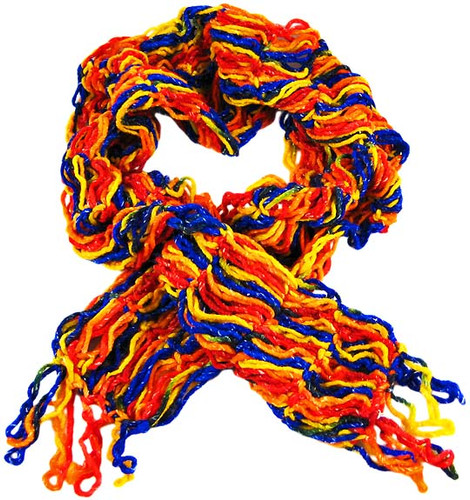 EarthRagz Multicolor Recycled Yarn Knit Scarf Main image