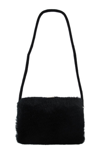 Faux Fur Hard Frame Evening Bag Main image