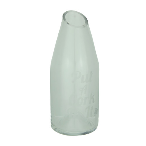 Clear Glass Bottle Carafe Decorative Wine Cork Holder Main image
