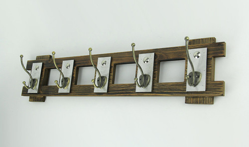 Rustic Contemporary Cutout Wood Hat Hook Wood Wall Hanging Additional image