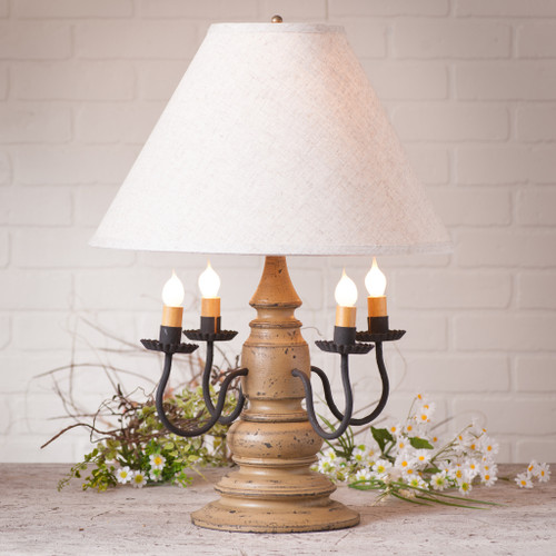 Harrison Lamp in Americana Pearwood with Shade Additional image